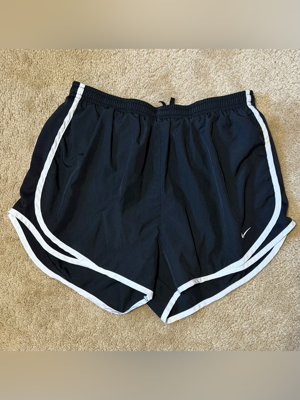 Nike Black Women’s Athletic Shorts with White Trim